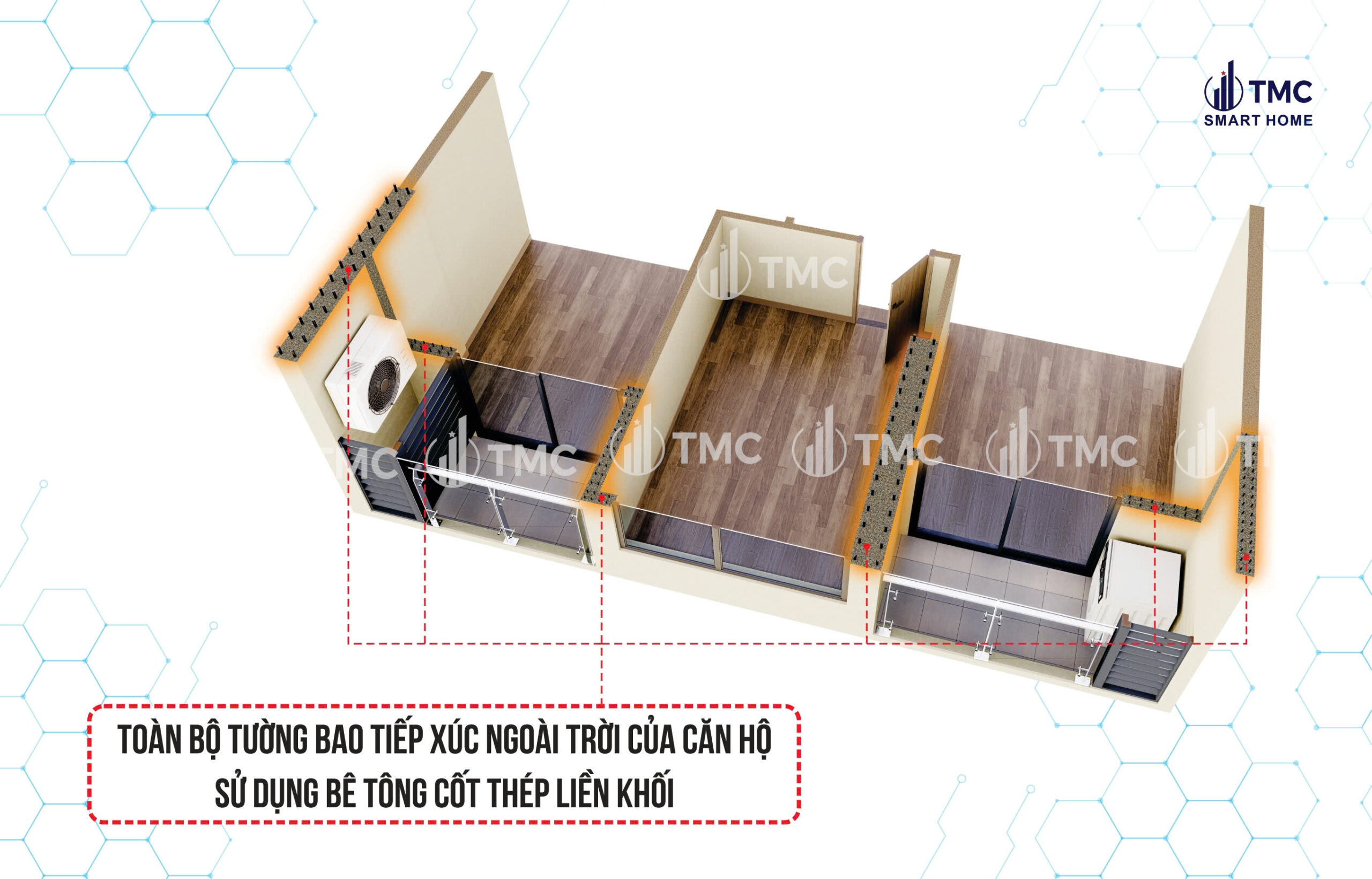Tường bao bê tông cốt thép